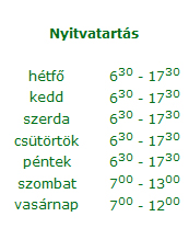 nyitvatartas